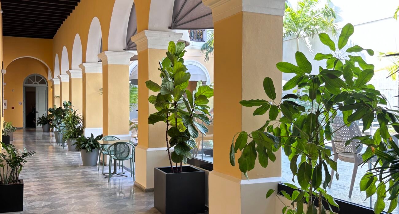 Boutique hotel courtyard in Old San Juan Puerto Rico for small group stays and executive retreats