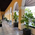 Boutique hotel courtyard in Old San Juan Puerto Rico for small group stays and executive retreats